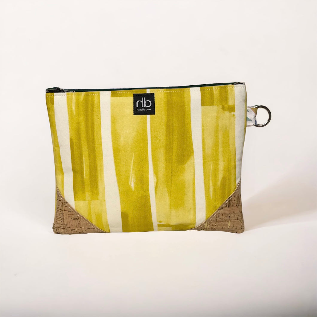 Clutch - Painted Yellow with Cork