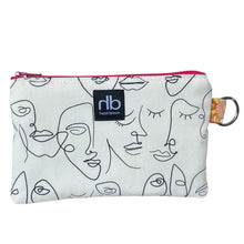Load image into Gallery viewer, Mini Zip Clutch- Fancy Face
