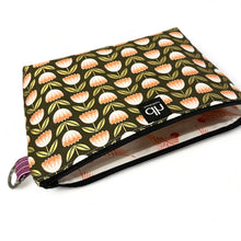 Load image into Gallery viewer, Zipper Pouch with key ring - Moody Meadow
