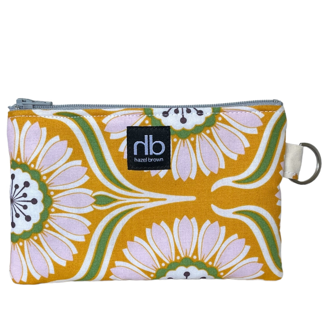 Mini Zip Clutch- Hello Yellow