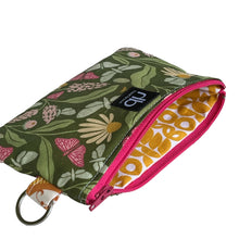 Load image into Gallery viewer, Mini Zip Clutch- Happy Wildflowers
